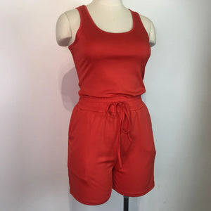 Tank Top Shorts Two Piece Set