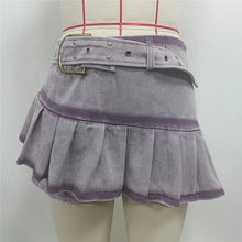 Load image into Gallery viewer, Purple Denim Two Piece Sets