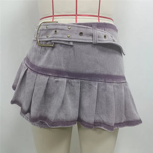 Purple Denim Two Piece Sets